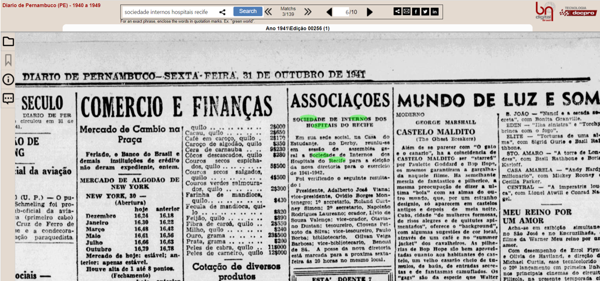 Publicações em periódico (Diário de Pernambuco) - 1941 2
